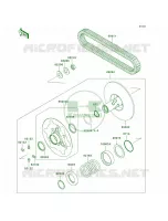 Driven ConverterDrive Belt pour Kawasaki Brute Force 650 4x4i