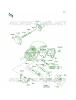 Carburetor Parts pour Kawasaki Brute Force 650 4x4 Hardwoods Green HD