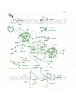 CarburetorE6FE7FCN pour Kawasaki Brute Force 650 4x4 Hardwoods Green HD