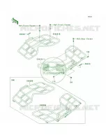 Carriers pour Kawasaki Brute Force 650 4x4 Hardwoods Green HD