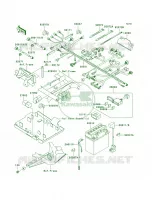 Chassis Electrical Equipment pour Kawasaki Brute Force 650 4x4 Hardwoods Green HD