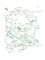 Frame Fittings pour Kawasaki Brute Force 650 4x4 Hardwoods Green HD