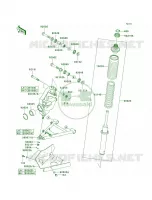Suspension pour Kawasaki Brute Force 650 4x4 Hardwoods Green HD