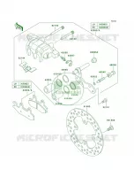 Front Brake pour Kawasaki Brute Force 650 4x4i Hardwoods Green HD