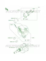 Crankshaft pour Kawasaki Brute Force 750 4x4i Hardwoods Green HD