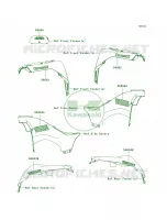DecalsC.R.APGEAF pour Kawasaki Brute Force 750 4x4i Hardwoods Green HD