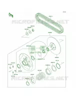 Driven ConverterDrive Belt pour Kawasaki Brute Force 750 4x4i Hardwoods Green HD