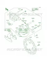 Front Brake pour Kawasaki Brute Force 750 4x4i Hardwoods Green HD
