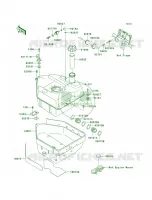 Fuel Tank pour Kawasaki Brute Force 750 4x4i Hardwoods Green HD
