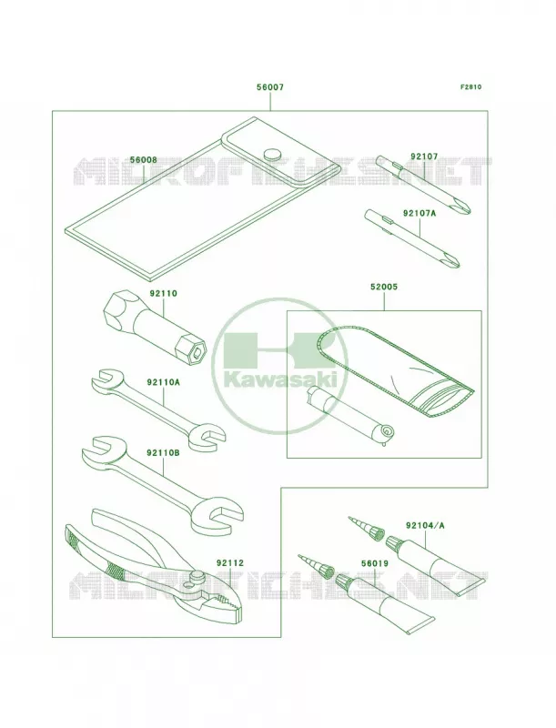 Owner's Tools Kawasaki QUAD 250 2007 Bayou 250  KLF250A7F