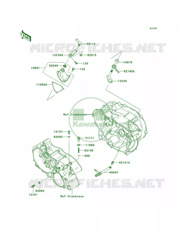 Gear Change Mechanism Kawasaki QUAD 360 2007 Prairie 360 4X4  KVF360A7F