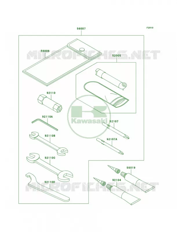 Owner's Tools Kawasaki QUAD 360 2006 Prairie 360 4X4  KVF360A6F