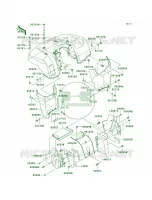 Front Fenders pour Kawasaki Brute Force 650 4x4 Hardwoods Green HD
