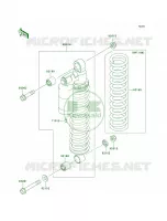 Shock Absorbers pour Kawasaki Brute Force 650 4x4 Hardwoods Green HD