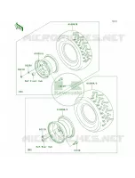 WheelsTires pour Kawasaki Brute Force 650 4x4 Hardwoods Green HD