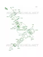 CylinderPistons pour Kawasaki Brute Force 650 4x4i Hardwoods Green HD
