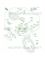 Front Brake pour Kawasaki Brute Force 650 4x4i Hardwoods Green HD