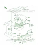 Rear FendersG6F G8F pour Kawasaki Brute Force 650 4x4i Hardwoods Green HD