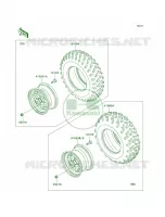 WheelsTires pour Kawasaki Brute Force 650 4x4i Hardwoods Green HD