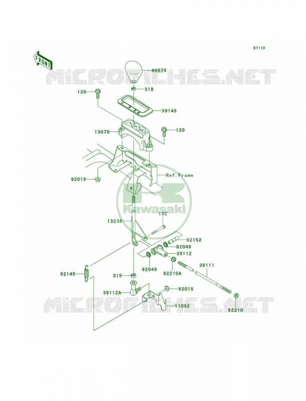 Control Kawasaki QUAD 700 2006 Prairie 700 4x4 Team Green Special Edition  KVF700D6F