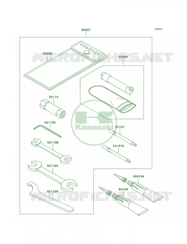 Owner's Tools Kawasaki QUAD 360 2005 Prairie 360  KVF360-B3