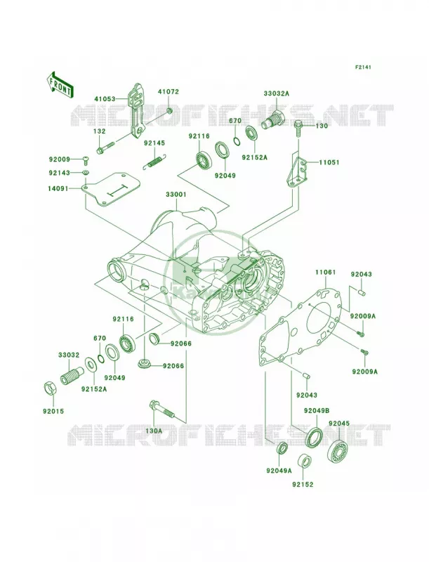 Swingarm Kawasaki QUAD 360 2005 Prairie 360  KVF360-B3