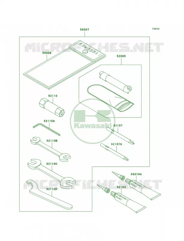 Owner's Tools Kawasaki QUAD 360 2004 Prairie 360  KVF360-B2