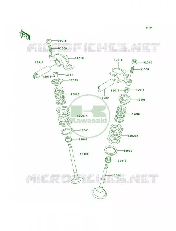 Valves Kawasaki QUAD 250 2003 Bayou 250  KLF250-A1