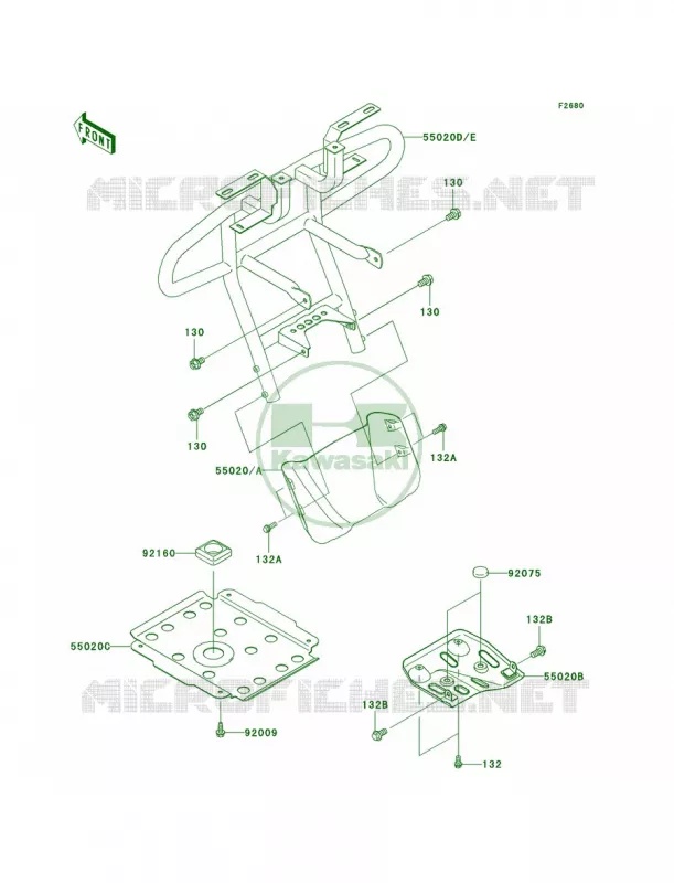 Guards Kawasaki QUAD 360 2003 Prairie 360 4X4  KVF360-A1