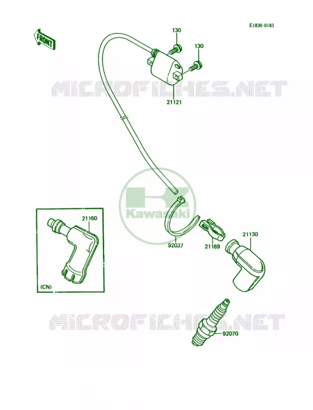 Ignition System Kawasaki MOTOS 80 1987 KDX80  KDX80-C4