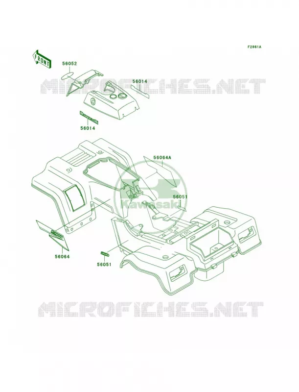 DecalsRed Kawasaki QUAD 220 2002 Bayou 220  KLF220-A15