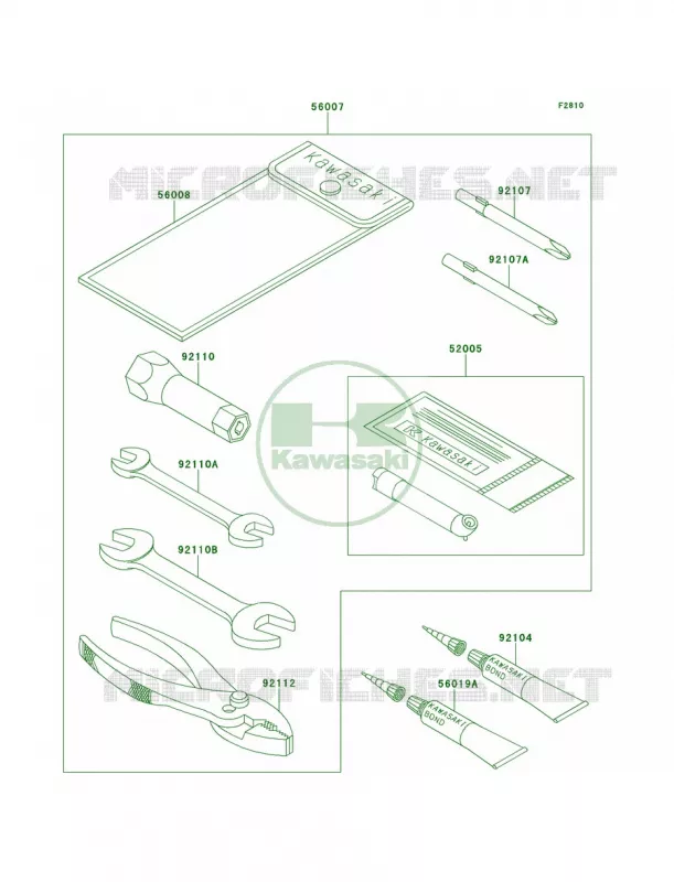 Owner's Tools Kawasaki QUAD 220 2001 Bayou 220  KLF220-A14