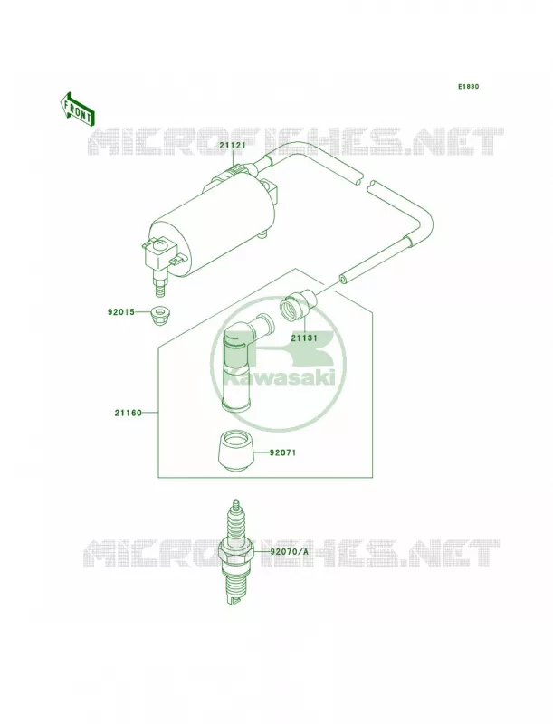 Ignition System Kawasaki QUAD 300 2001 Bayou 300 4X4  KLF300-C13