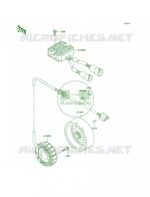 Generator Kawasaki QUAD 400 2001 Prairie 400 4X4  KVF400-C3