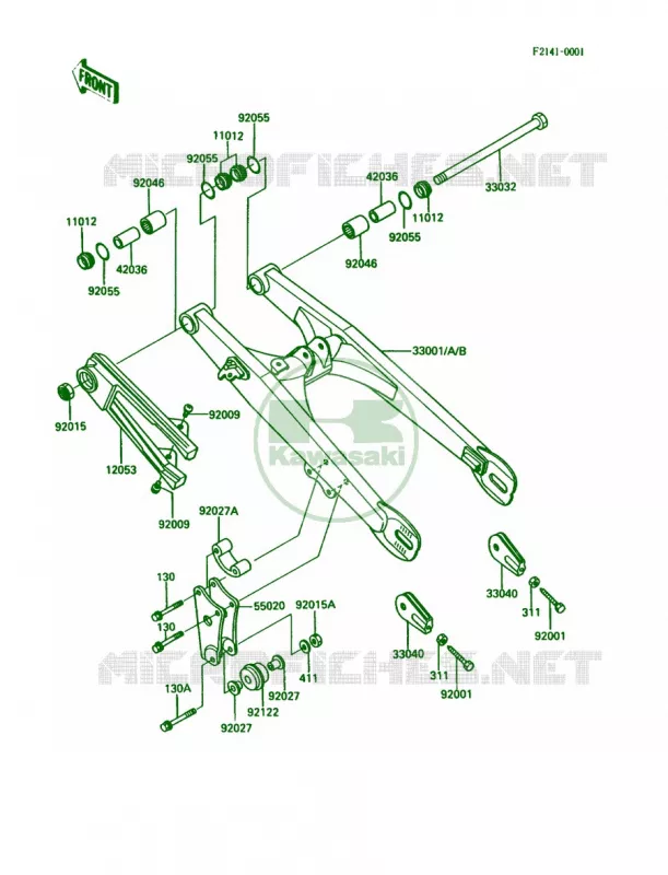 Swingarm Kawasaki MOTOS 80 1986 KDX80  KDX80-C3