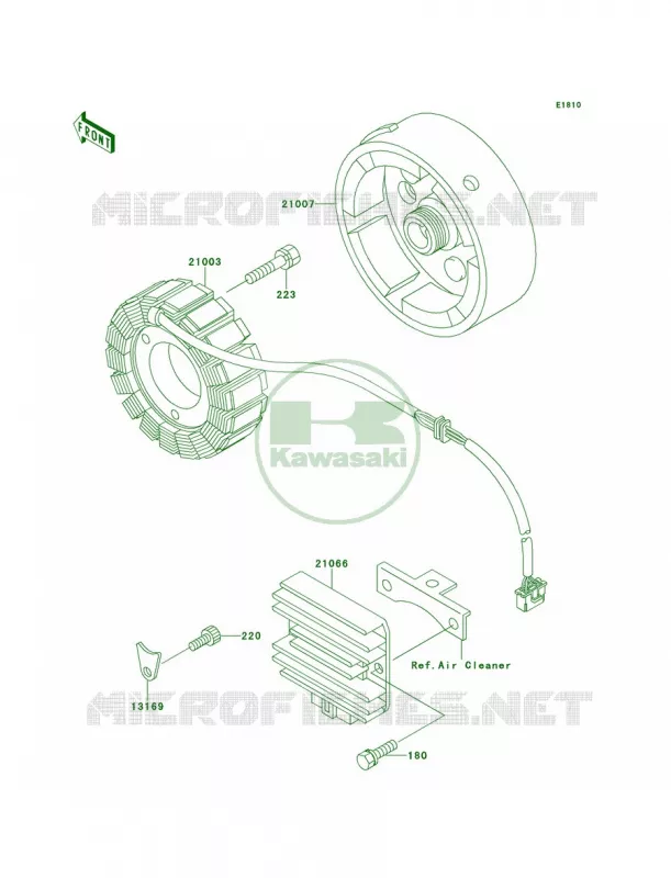 Generator Kawasaki QUAD 220 2000 Bayou 220  KLF220-A13