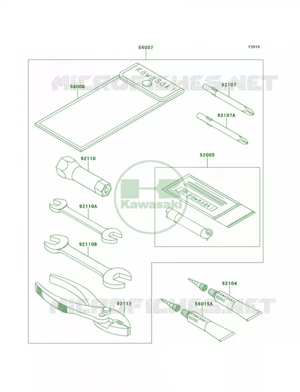 Owner's Tools Kawasaki QUAD 220 2000 Bayou 220  KLF220-A13