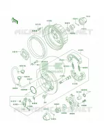 Rear Hub pour Kawasaki Bayou 220