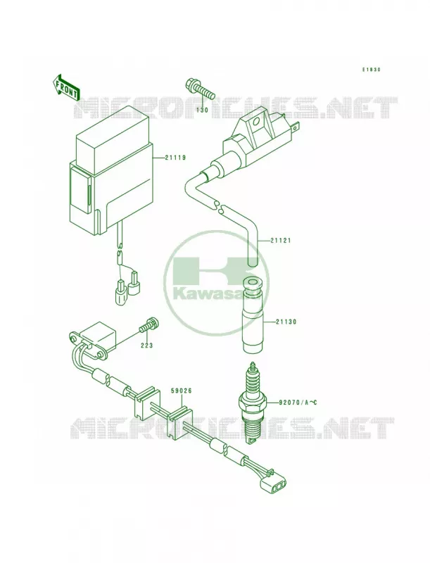 Ignition System Kawasaki QUAD 400 1998 Bayou 400 4X4  KLF400-B6