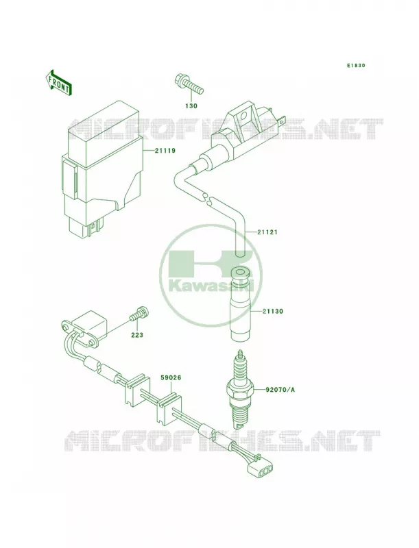Ignition System Kawasaki QUAD 400 1998 Prairie 400 4X4  KVF400-A2