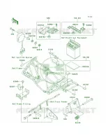 Battery Case pour Kawasaki Bayou 220