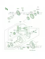 Crankshaft pour Kawasaki Bayou 220
