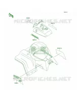 DecalsRedKLF220 A10 pour Kawasaki Bayou 220