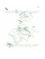 DecalsRedKLF220 A11 pour Kawasaki Bayou 220