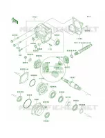 Front Bevel Gear pour Kawasaki Bayou 220