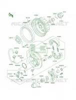 Rear Hub pour Kawasaki Bayou 220
