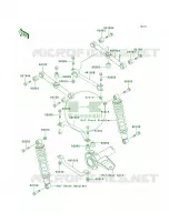 Rear Suspension pour Kawasaki Bayou 220