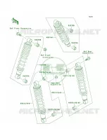 Shock Absorbers pour Kawasaki Bayou 220