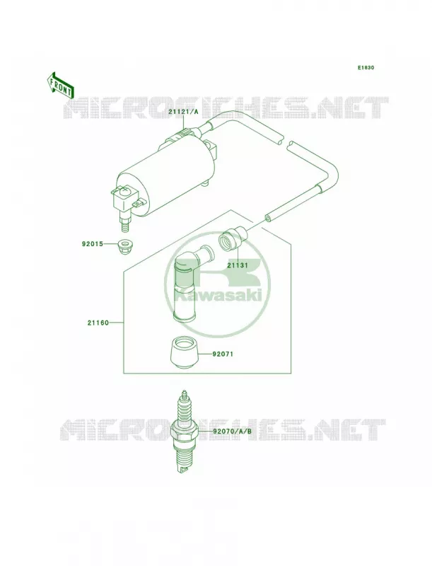 Ignition System Kawasaki QUAD 300 1996 Bayou 300 4X4  KLF300-C8