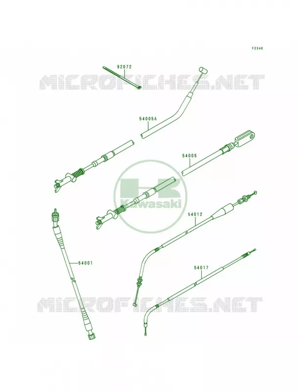 Cables Kawasaki QUAD 400 1996 Bayou 400 4X4  KLF400-B4